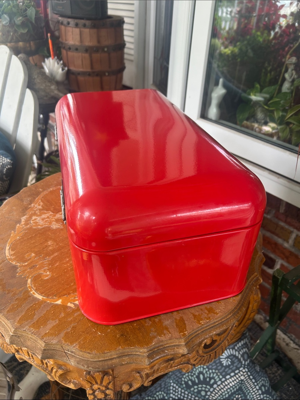 Red Bread Box Storage Container - Picture 5 of 10